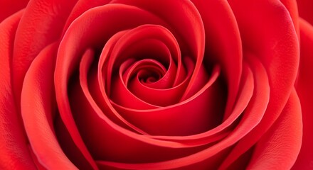 Macro Closeup of a Red Rose Center.