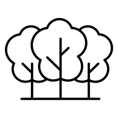 Trees Outline Icon