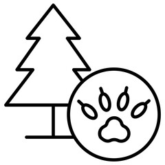Wild Life Outline Icon