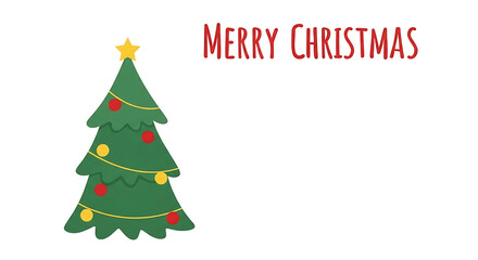 Naklejka premium christmas tree illustration