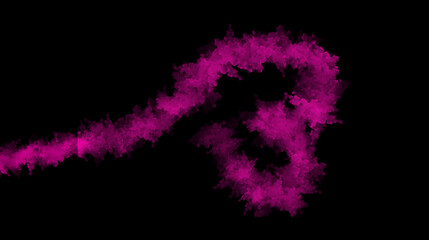 PNG Smoke heart pink contrast on black background