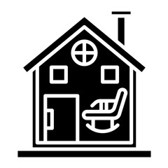 Retirement Home Vector Icon