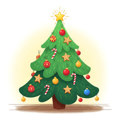 christmas tree illustration