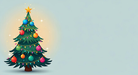 christmas tree illustration