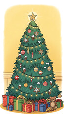 christmas tree illustration