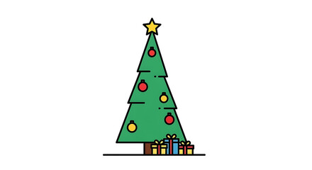 christmas tree illustration