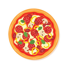 Delicious Pizza Vector Icon