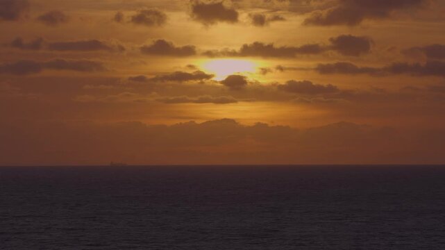 sunset over the sea