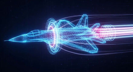 abstract blue background with particles