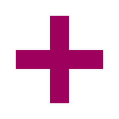 Pink Plus Icon. Pink Plus Cross Symbol, Medical First Aid Pharmacy Logo, Sign PNG.