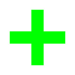 Green Plus Icon PNG. Green Cross, Plus Symbol Medical First Aid Sign Logo.