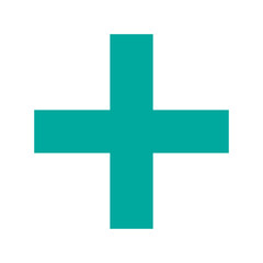 Green Plus Icon PNG. Green Cross, Plus Symbol Medical First Aid Sign Logo.