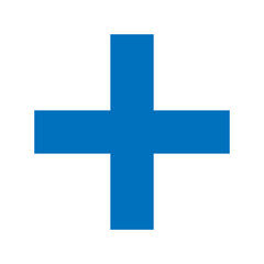 Blue Plus Icon PNG. Blue Plus, Cross Symbol