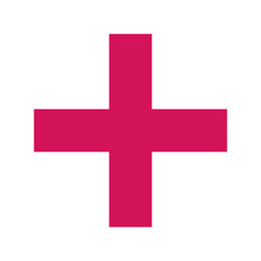 Pink Plus Icon. Pink Plus Cross Symbol, Medical First Aid Pharmacy Logo, Sign PNG.