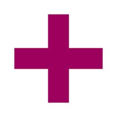 Pink Plus Icon. Pink Plus Cross Symbol, Medical First Aid Pharmacy Logo, Sign PNG.