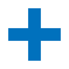 Blue Plus Icon PNG. Blue Plus, Cross Symbol
