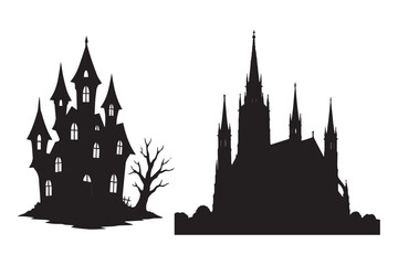 silhouette of the castle © rasel1999