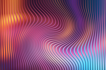 Fototapeta premium Illustration of a mesmerizing display of vertical lines in shades of blue and purple, creating a visually appealing and calming abstract background with a modern aesthetic
