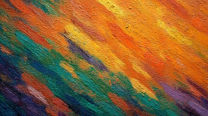 Abstract colorful textured background with diagonal brush strokes and glitter