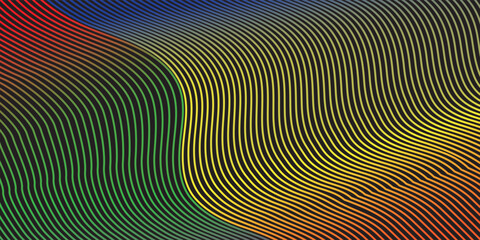 Abstract fractal ripple glass distortion effect background. Striped glass texture with bright gradients and subtle vertical lines. The bold, dynamic striped design combines a futuristic feel.