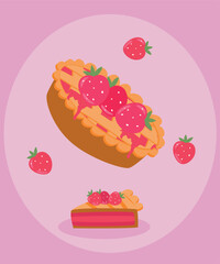 Strawberry Pie and Slice Pie at Cream Delicious