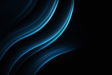 Dark teal streamers — elegant curved light trails