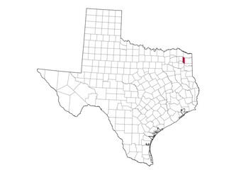 Location Of Morris County in Texas Map, USA