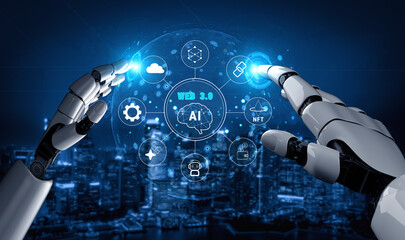 The Web 3.0 technology ecosystem is the next internet generation. A concept of a decentralized web driven by AI, blockchain, and cryptocurrency. Motif