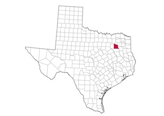 Location Of Van Zandt County in Texas Map, USA