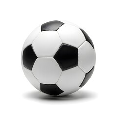 Fototapeta premium Realistic Soccer Ball on White Background