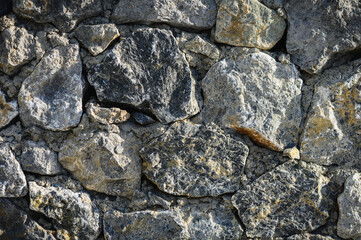 Grey stone wall interior background