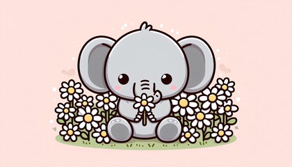 Fototapeta premium Cute animal graphics resource