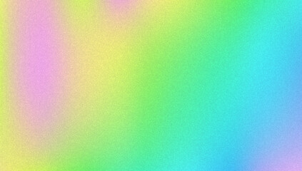 Noise Gradient Background. Abstract Grainy Bg In Pink, Purple And Blue Colors. Iridescent Hologram. Pearlescent Holographic Texture With Rainbow Foil. Summer Wall With Watercolor Dust Effect
