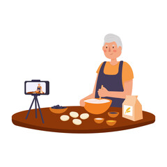 Grandpa blogger shoots a culinary blog