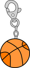 Basketball keychain 