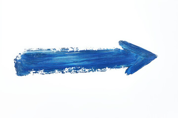 青い矢印・筆描き