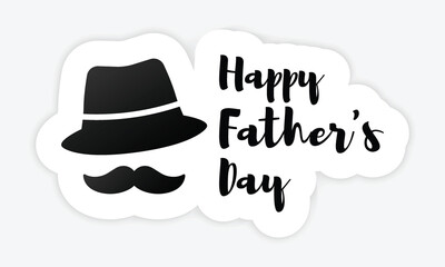 Vector Happy Father's Day Template Design