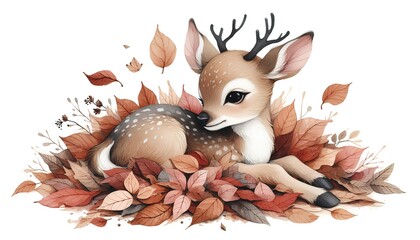 Cute and beautiful animal cartoon artwork
