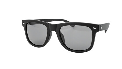 Fototapeta premium Black square sunglasses, angled view (1)
