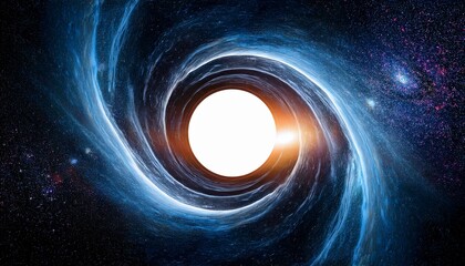 Artistic Mystical Interstellar Black Hole In Outer Space