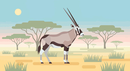 wild animals in the savannah