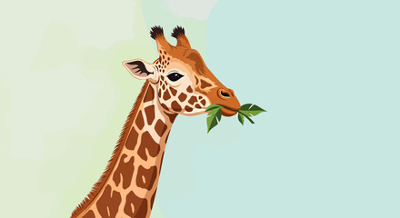 giraffe in zoo