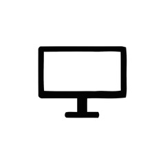 LCD TV monitor isolated, Desktop, Pc vector
