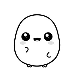 Cute Cartoon Character Symbolizing Office Media Objects in Vector Format