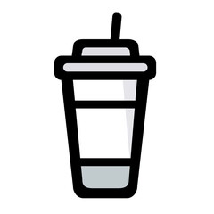 vector illustration of a glass of water