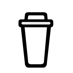 Business Icon of Beverage Cup in Office Environment, Vector Symbol for Media Content