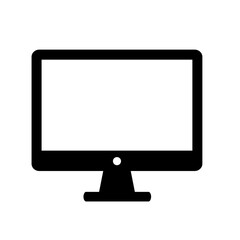 computer monitor with blank screen