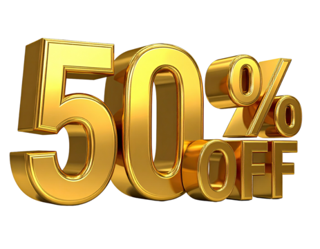 Gold 50% Off Sale