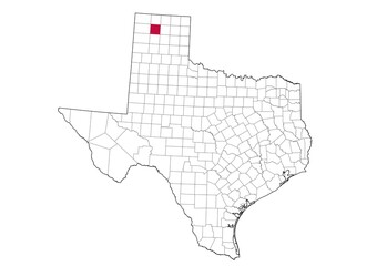 Location Of Moore County in Texas Map, USA
