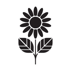 vector illustration of a sunflower